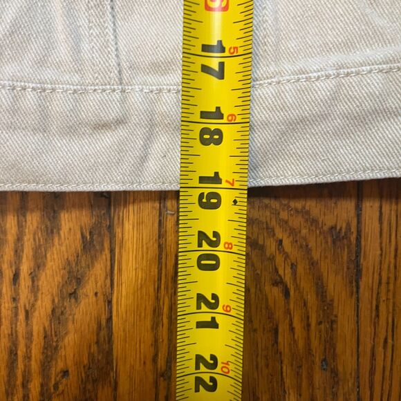 Hayden LA Women's Cropped Denim Jacket Tan Beige Button Up Size L Large - Picture 6 of 9